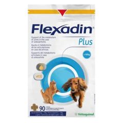 Chondroprotecteur Flexadin Plus pour chats et petits chiens (90 comprimés)