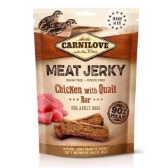 Carnilove Jerky Snacks Bars Quail & Chicken - 12 x 100 gr