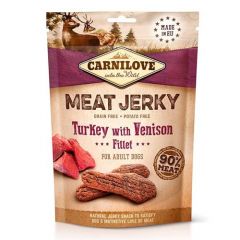 Carnilove Jerky Snacks Fillets Venison & Turkey - 12 x 100 gr