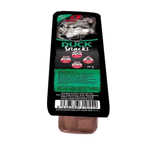 Alpha Spirit Snack Canard Chien 35 gr x 16