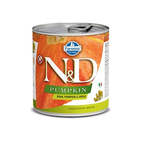 Farmina N&D Pumpkin Adult Wild Boar & Apple (Canettes) 285 gr x 6