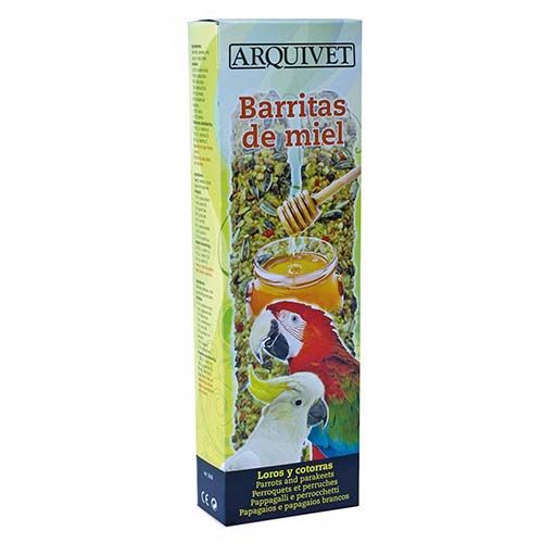 Barres au miel Pour Perroquets et Perruches Arquivet 150G