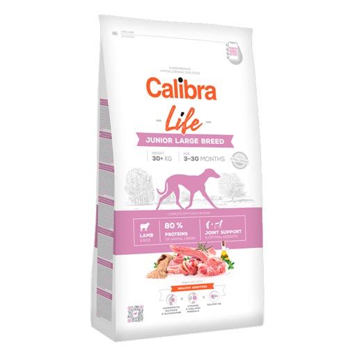 Calibra Dog Life Junior Grandes Races Agneau