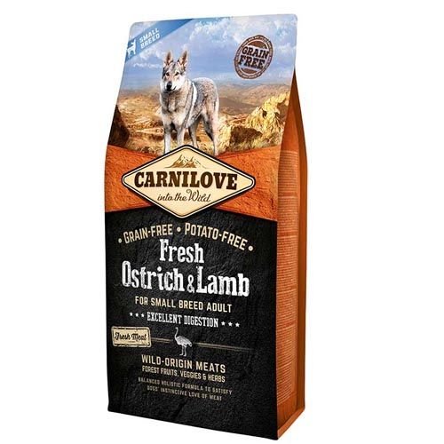 Carnilove Adult Small Breed Fresh Ostrich & Lamb (Autruche & Agneau)