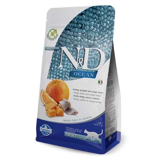 Farmina N&D Grain Free Ocean Hareng & Potiron Chat