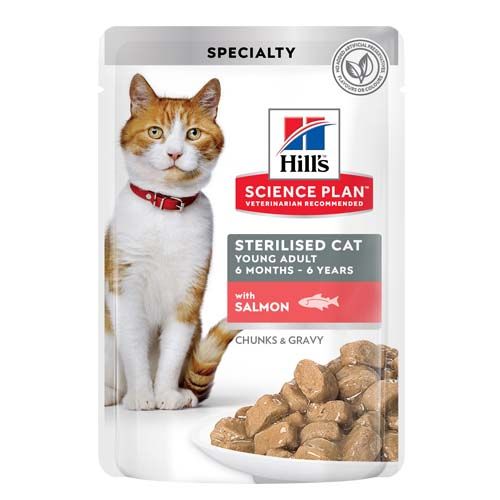 Hill's Science Plan Feline Sterilised Saumon (sachet)