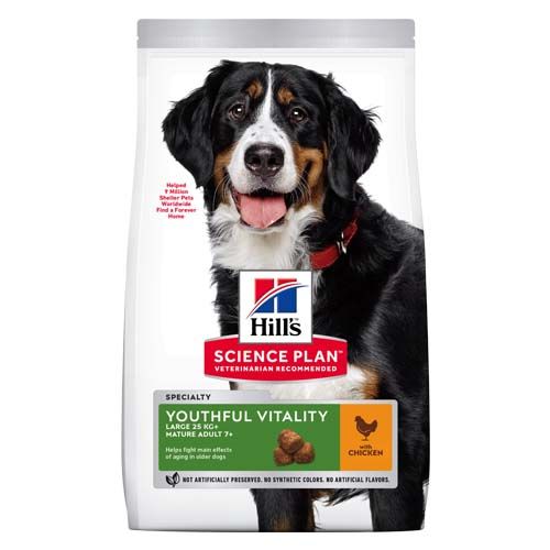 Hill's Science Plan Canine Mature Adult 5+ Senior Vitality Large Breed Poulet