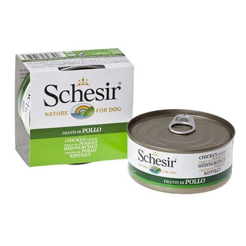 Schesir Chat Filets de Poulet au naturel (boîtes)