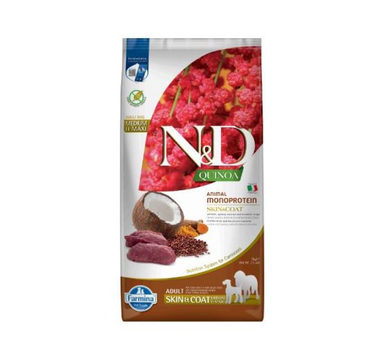 Farmina N&D Grain Free Quinoa Skin & Coat Cerf Med/Max Chien